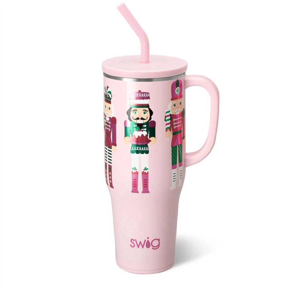 NEW SWIG LIFE sugar plum soldiers mega mug - 40oz. in pink